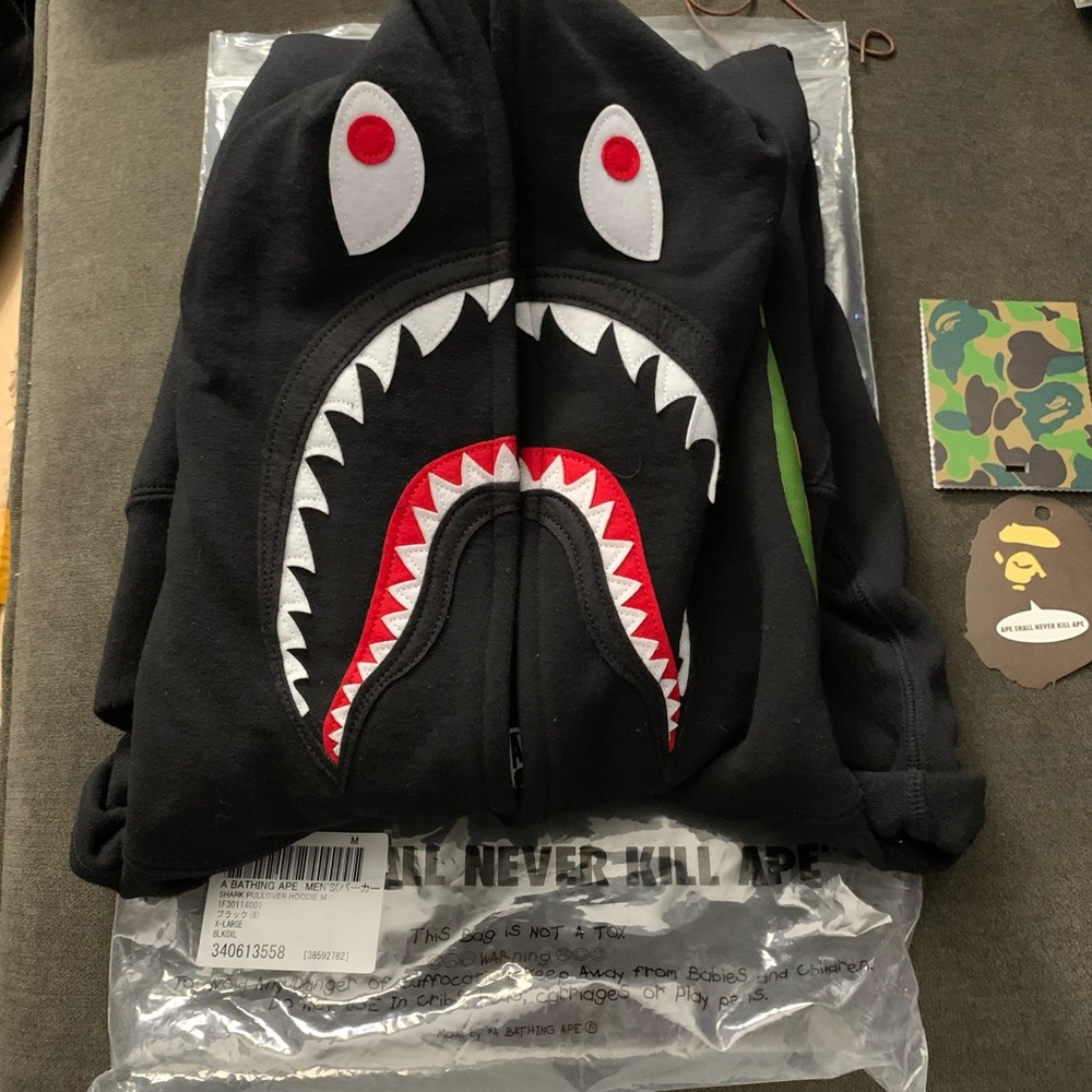 BAPE shark Hoodie Black